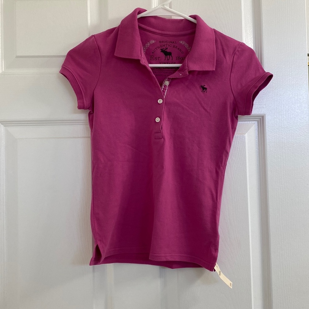 NWT! Pink Abercrombie Girls’ Polo